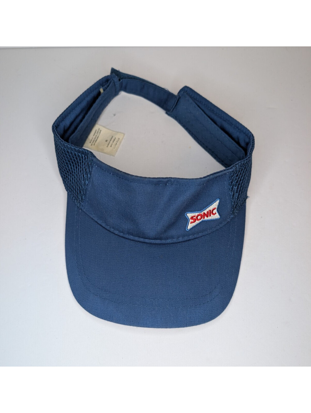 Sonic Drive In Adjustable Blue Visor Hat Employee Uniform Cap
